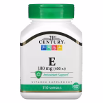 21st Century, Vitamin E, 180 mg (400 IU), 110 Softgels.