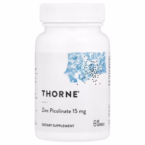 Thorne, Zinc Picolinate, 15 mg, 60 Capsules