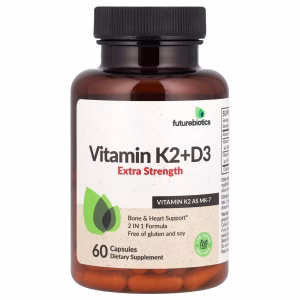 Futurebiotics, Vitamin K2 + D3, 60 Capsules