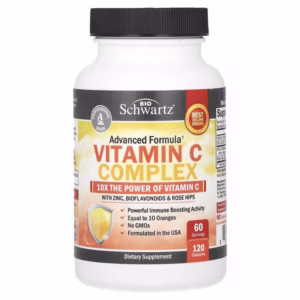 BioSchwartz, Vitamin C Complex with Zinc, Bioflavonoids & Rose Hips, 120 Capsules