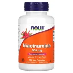 NOW Foods, Niacinamide, 500 mg, 100 Veg Capsules