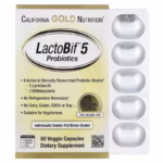 California Gold Nutrition, LactoBif® 5 Probiotics, 5 Billion CFU, 60 Veggie Capsules