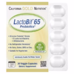 California Gold Nutrition, LactoBif® 65 Probiotics, 65 Billion CFU, 30 Veggie Capsules