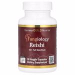 California Gold Nutrition, Reishi (Ganoderma lucidum), Full Spectrum, Certified Organic, 90 Veggie Capsules (600 mg Per Veggie Capsule)