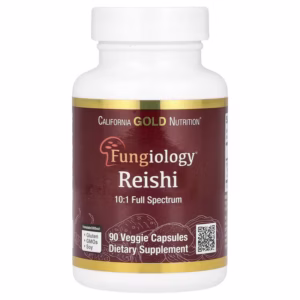 California Gold Nutrition, Reishi (Ganoderma lucidum), Full Spectrum, Certified Organic, 90 Veggie Capsules (600 mg Per Veggie Capsule)