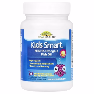 Kids Smart, Kids Smart®, Hi DHA-Omega 3 Fish Oil, Fruit, 30 Chewable Burstlets