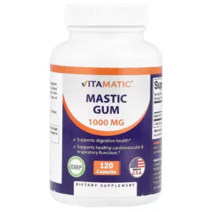 Vitamatic, Mastic Gum, 120 Capsules (500 mg per Capsule)