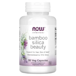 NOW Foods, Solutions, Bamboo Silica Beauty, 90 Veg Capsules (380 mg per Capsule)