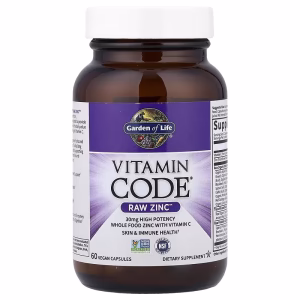 Garden of Life, Vitamin Code, RAW Zinc, 60 Vegan Capsules