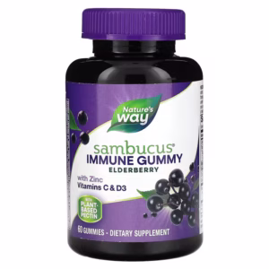 Nature's Way, Sambucus, Immune Gummy, Elderberry, 60 Gummies