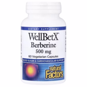 Natural Factors, WellBetX® Berberine, 500 mg , 60 Vegetarian Capsules