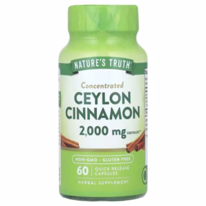 Nature's Truth, Concentrated Ceylon Cinnamon, 2,000 mg, 60 Quick Release Capsules